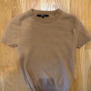 Quince Women's Tan Crewneck Sweater